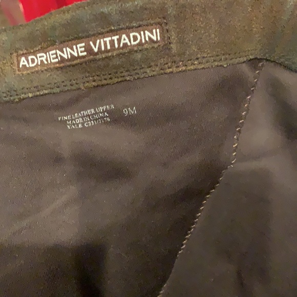 Adrianne Vittadini dark brown distressed suede boot - Picture 7 of 13